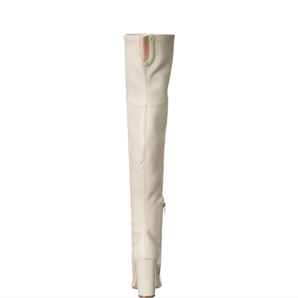 Marc Fisher Elegant Cream Over-the-Knee Boots - Picture 4 of 8